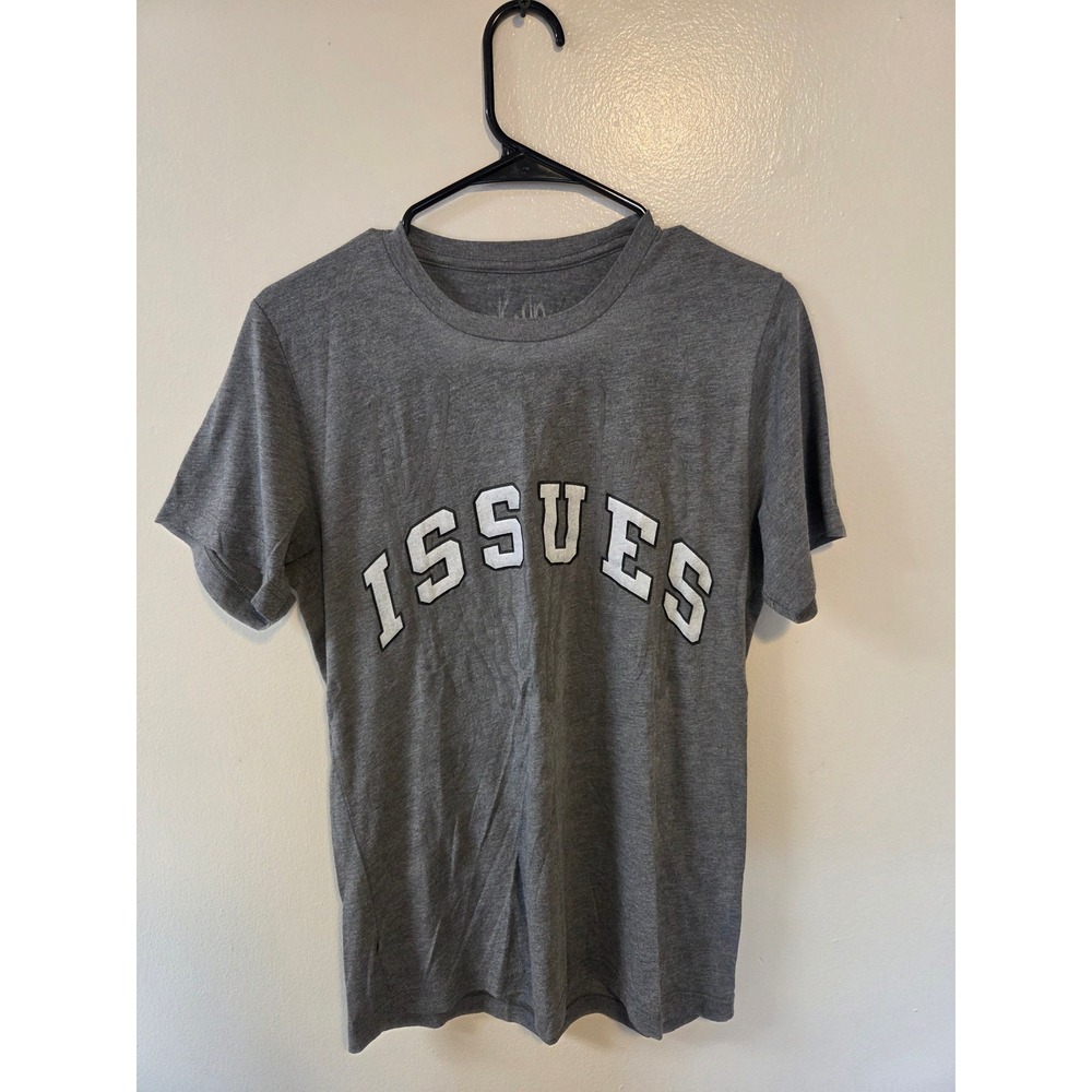 Korn Issues Band T-Shirt Mens Medium Gray Short Sleeve Graphic Tee Rag Doll Back